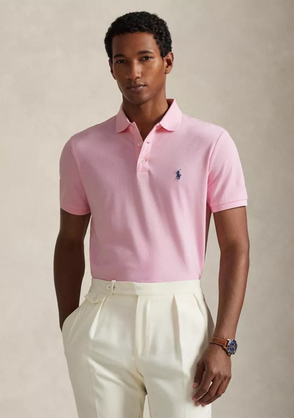 Polo Ralph Lauren | Pink/Navy NWOT Preppy Cotton Blend Lightweight Summer Polo